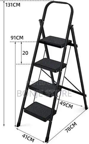4 Step Multifunctional Foldable Ladder