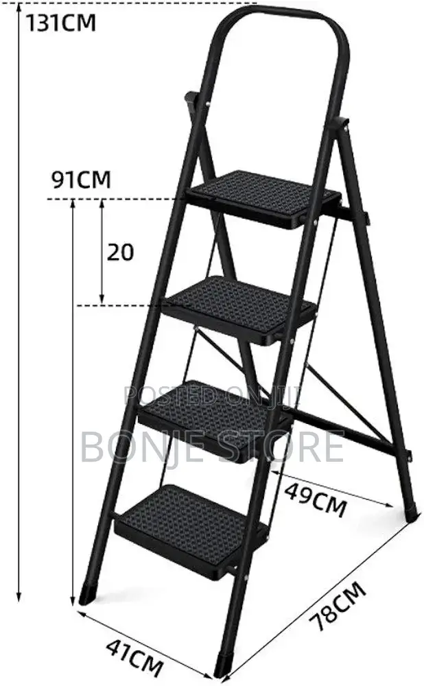 4 Step Multifunctional Foldable Ladder