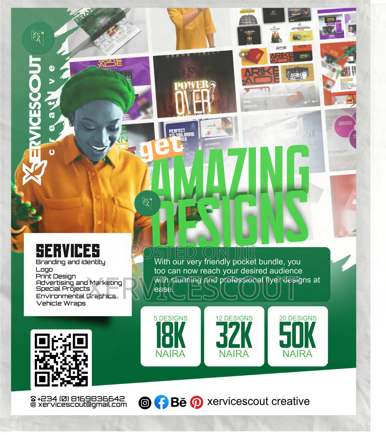 Design and Print Flyers.