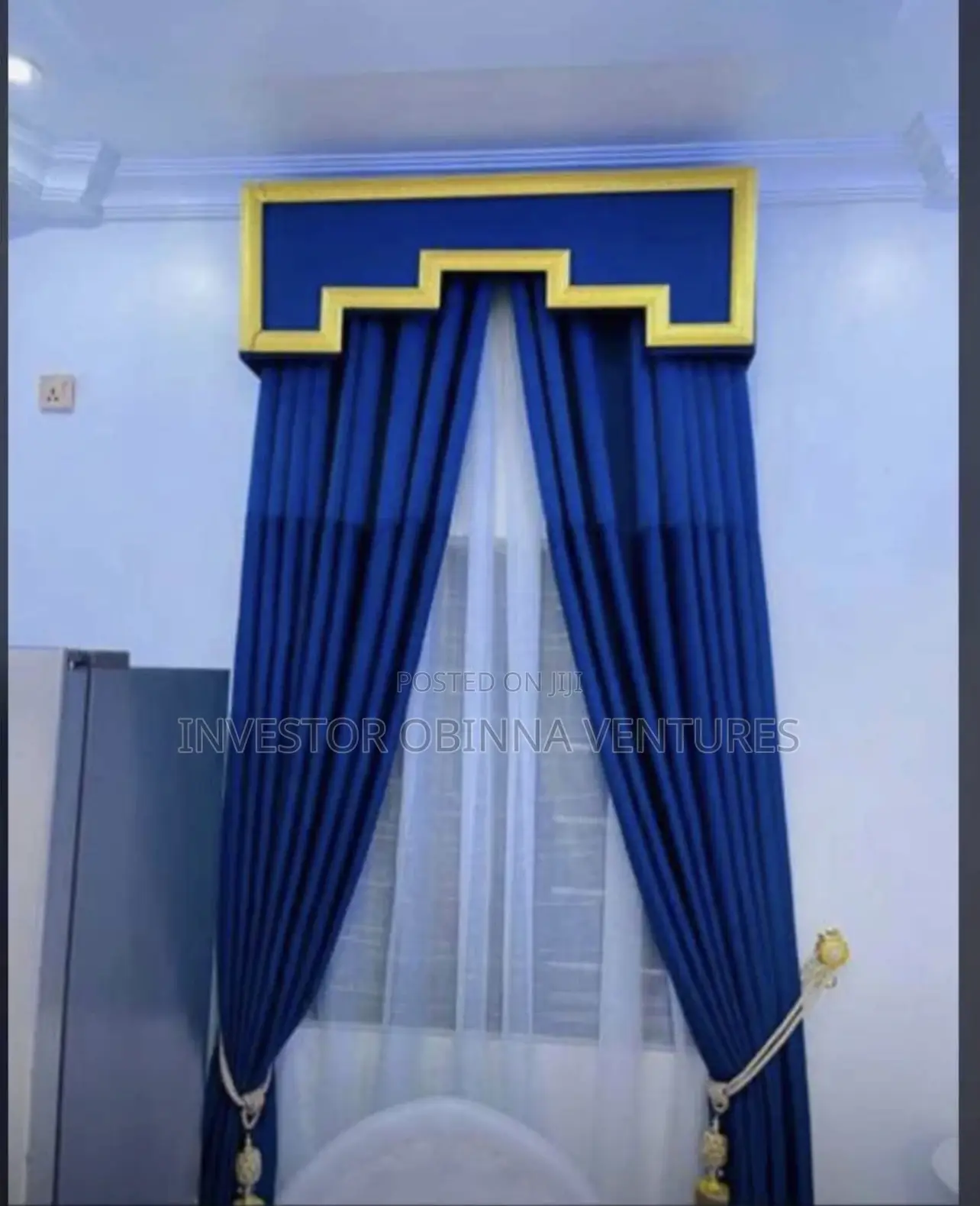 Luxury Curtains With Board- Measured in Yards