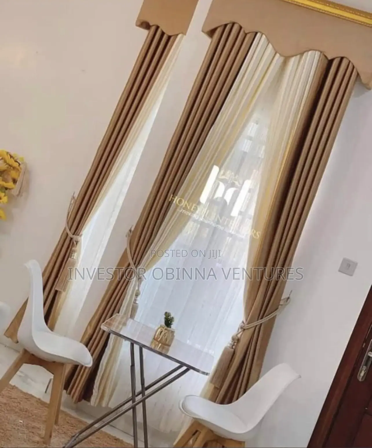 Luxury Curtains With Board- Measured in Yards
