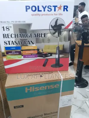 Polystar 18inch Standing Rechargeable Fan