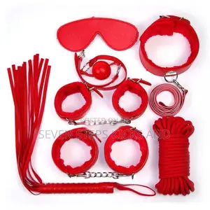 High Quality Red Velvet Bdsm Sex Kit