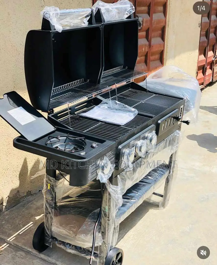 Barbecue Grill Gas and Charcoal
