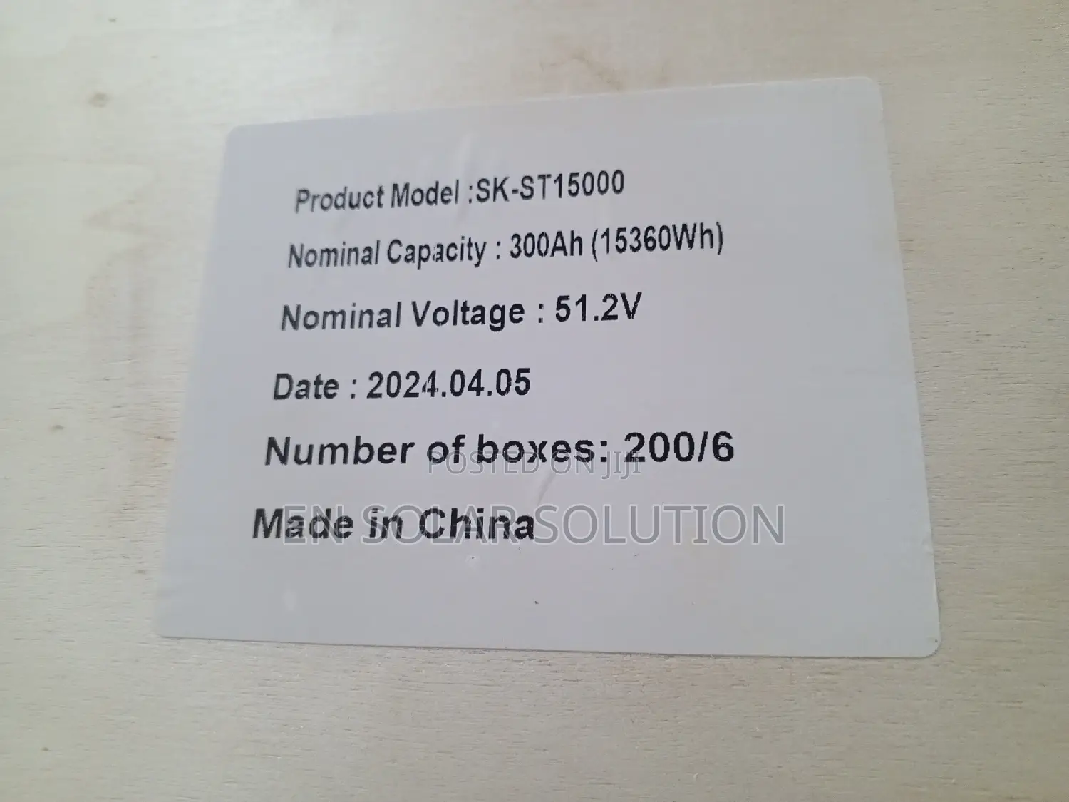 15kwh SMS Lithium Battery Available