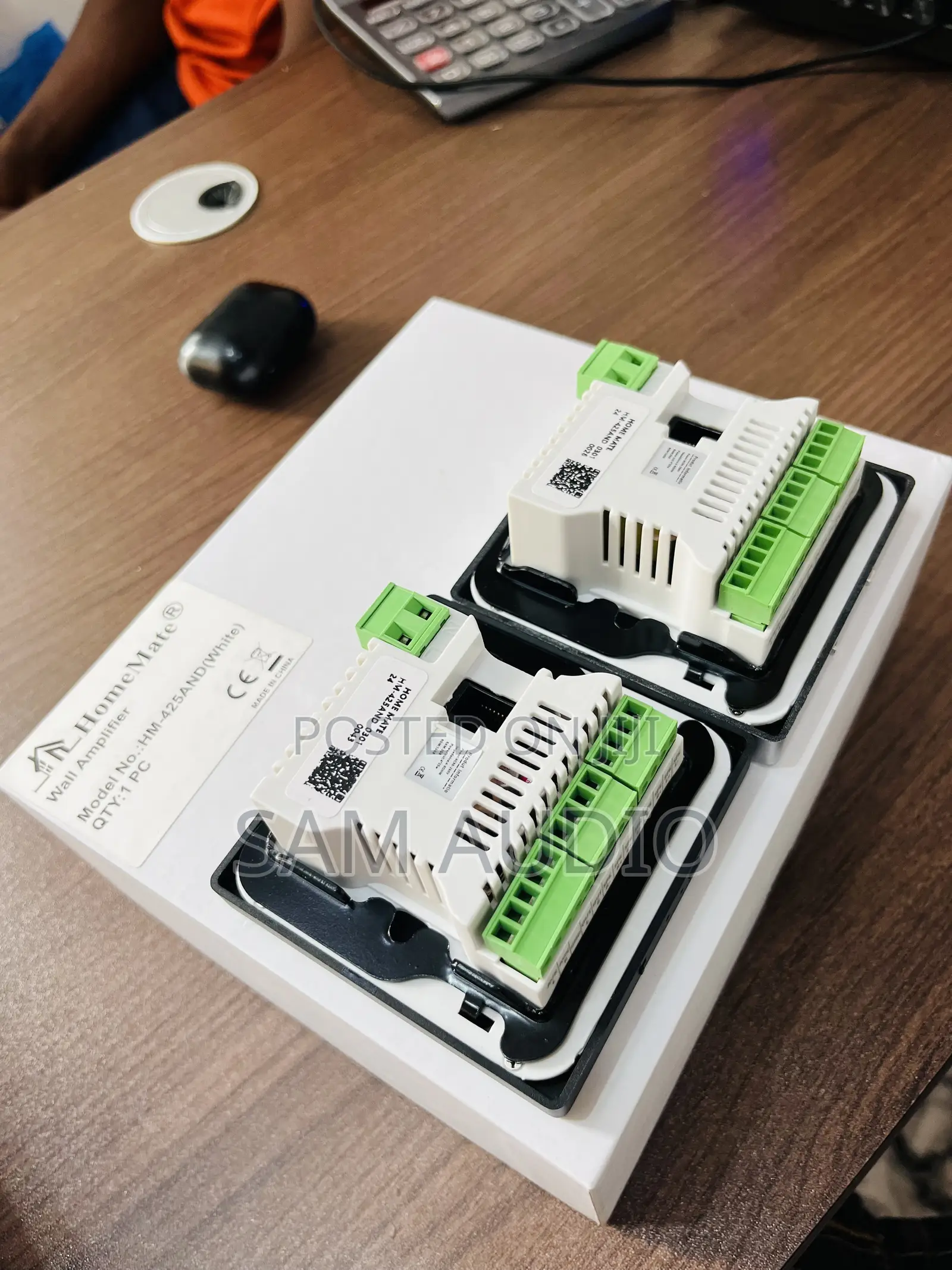 White 4” Android Inwall Amplifier