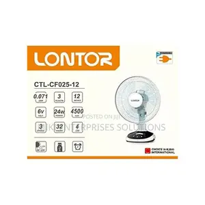 Lontor 12 Inch Rechargeable Table Fan Cf025-12