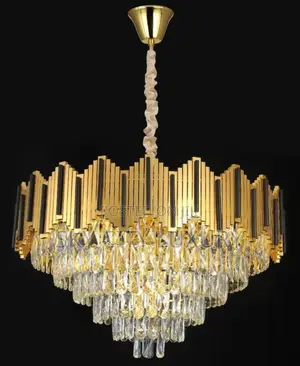 Gold Crystal Chandelier