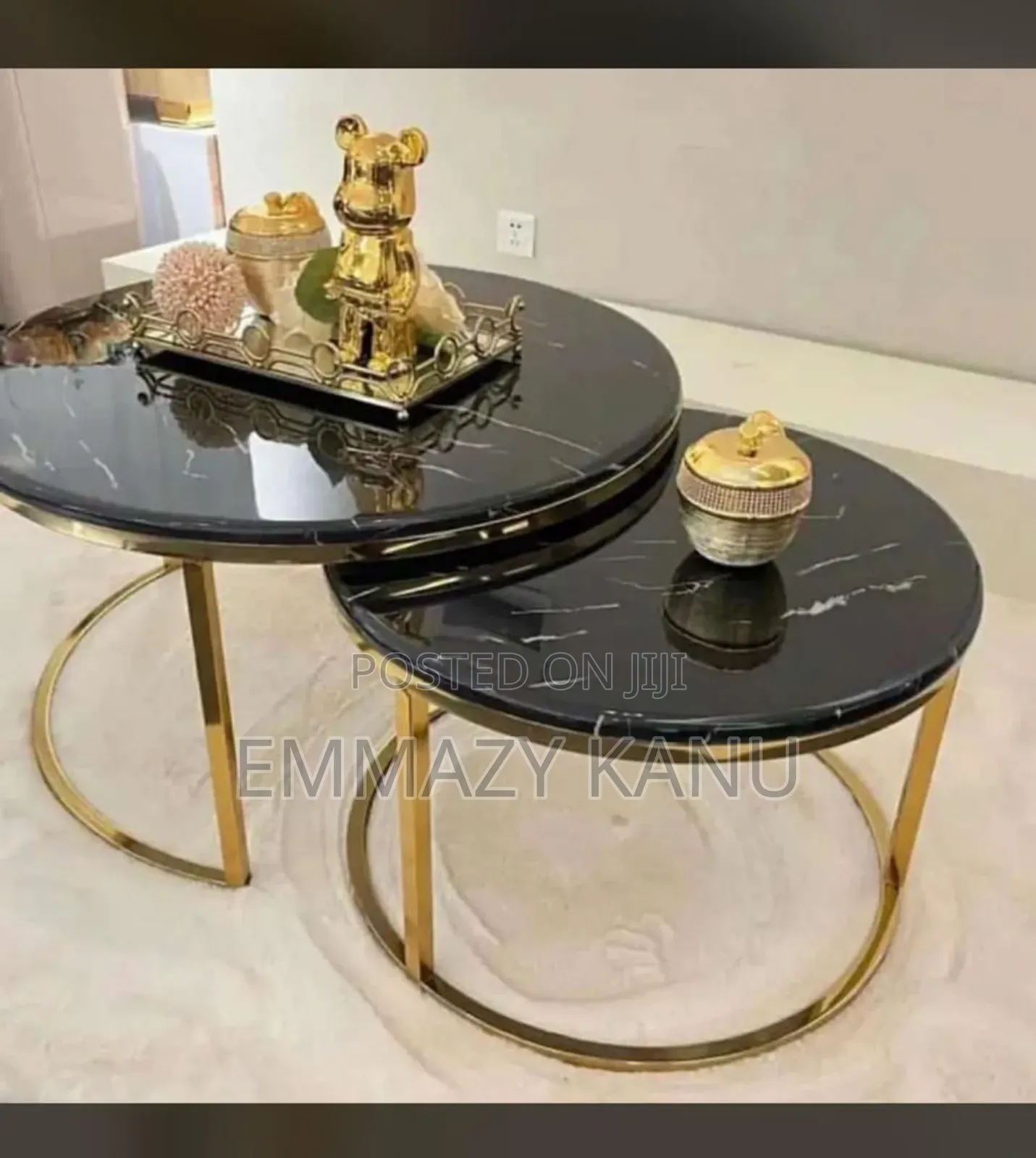 2in1 Marble Top Center Table
