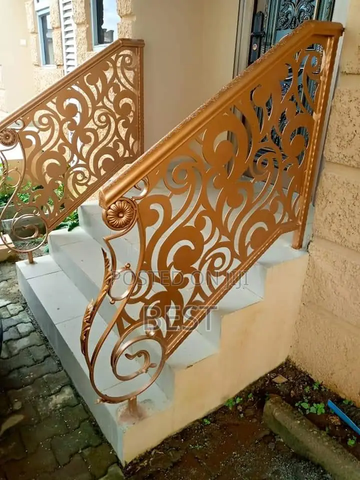 Rough T Iron Railing