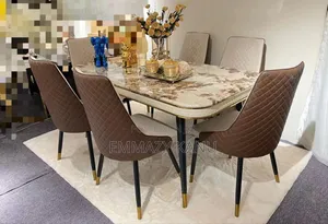 Full Set of Luxury Dinning Table and Chairs