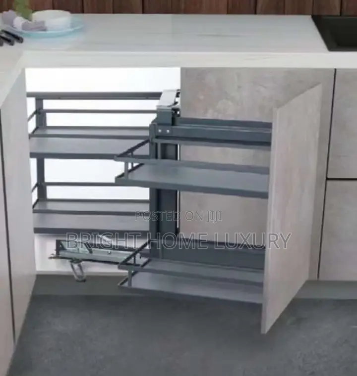 Kitchen Cabinet Corner Pull Out Storage Organizer Rack