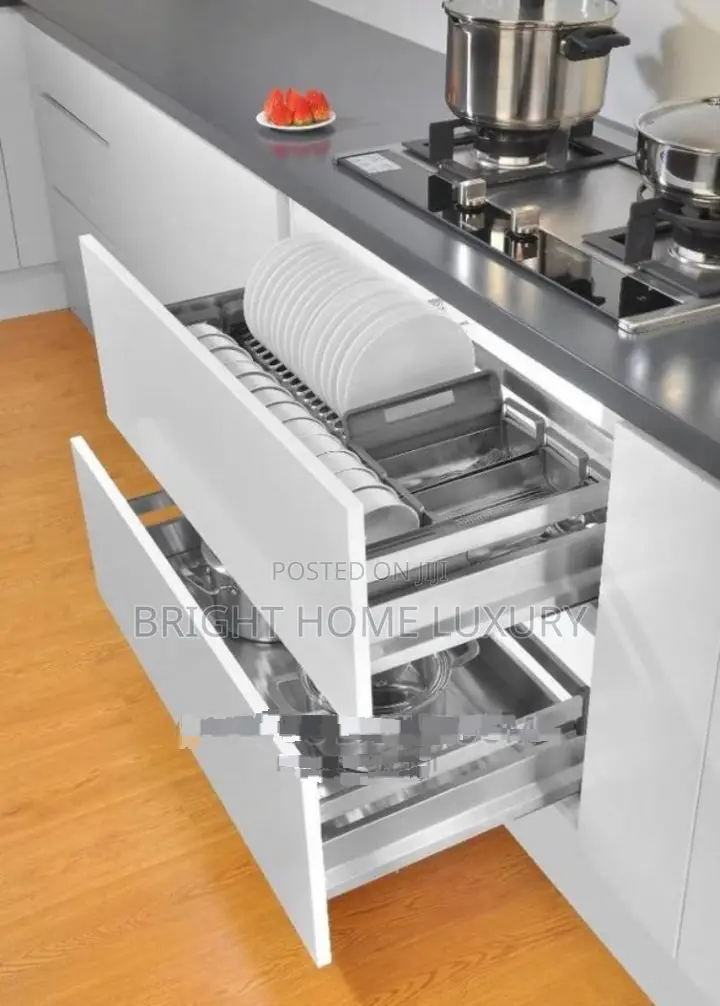 Kitchen Drawer Plate Rack and Pot Rack