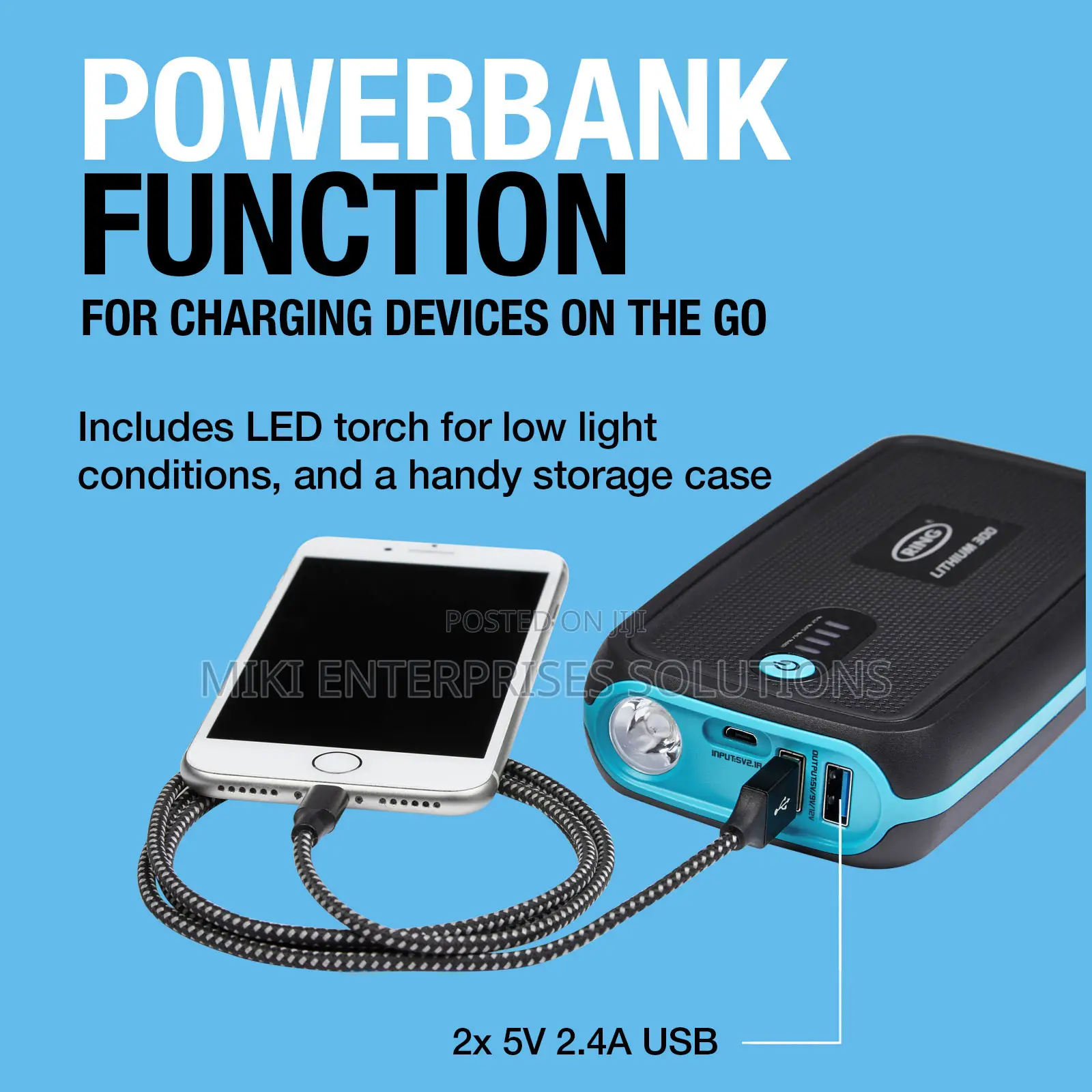 Ring High Power Jump Starter - 13000mah