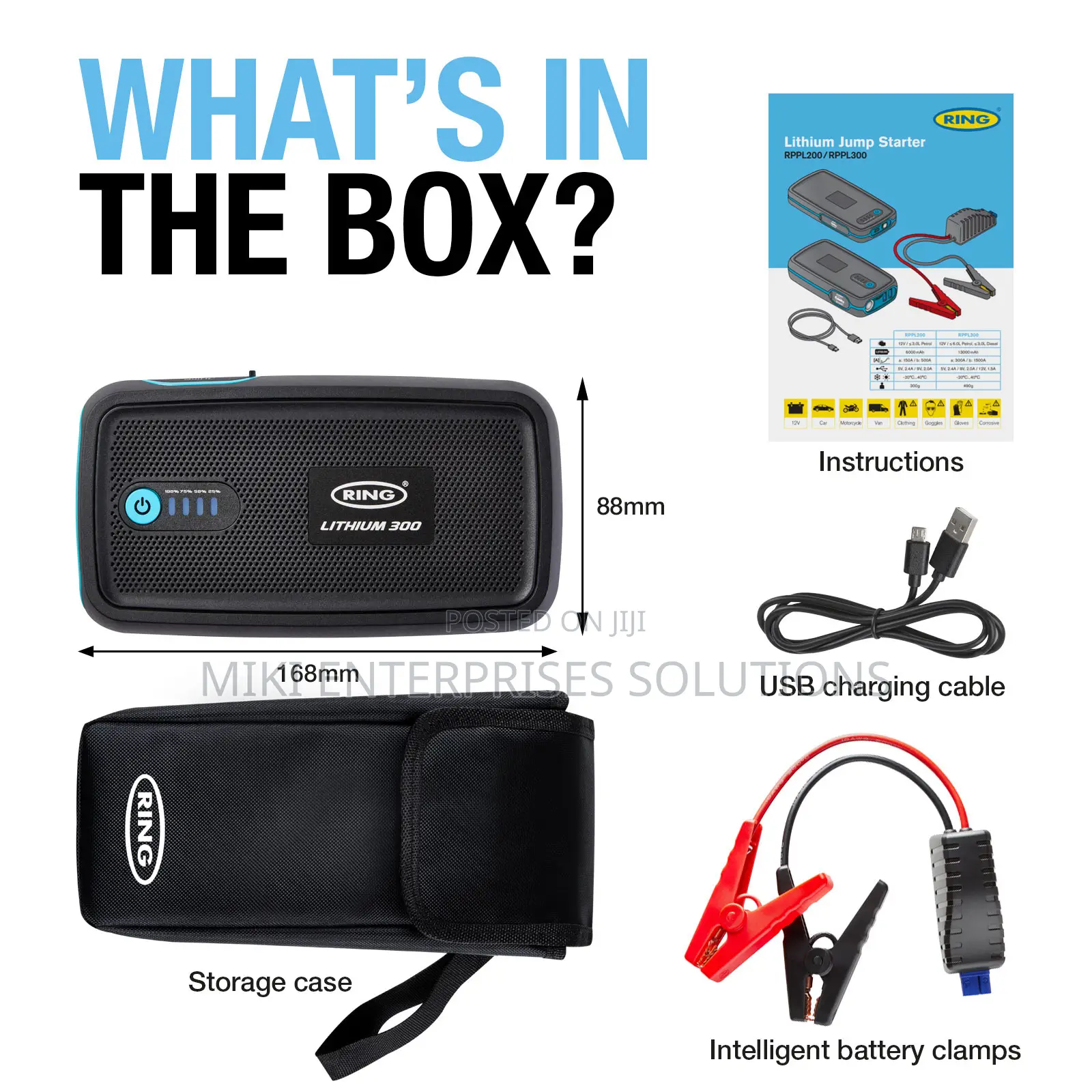 Ring High Power Jump Starter - 13000mah