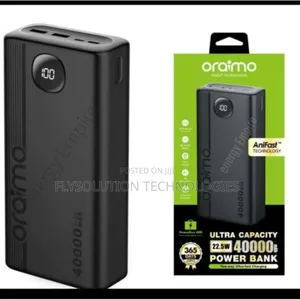 Oraimo 40,000mah Ultra-Fast Charge Power Bank With LED Light