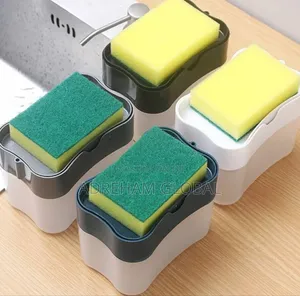 2 in 1 Scrubbing Liquid Detergent Dispenser Press-Type