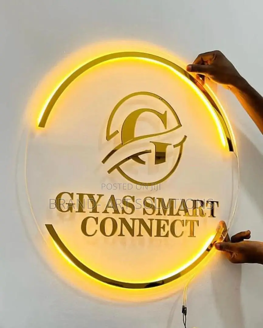 Clear Acrylic Illuminated Signage