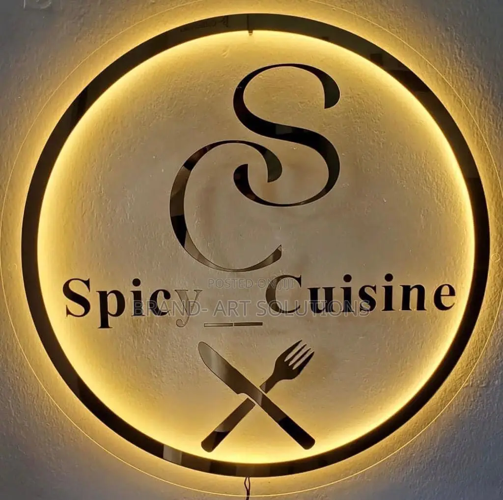Clear Acrylic Illuminated Signage