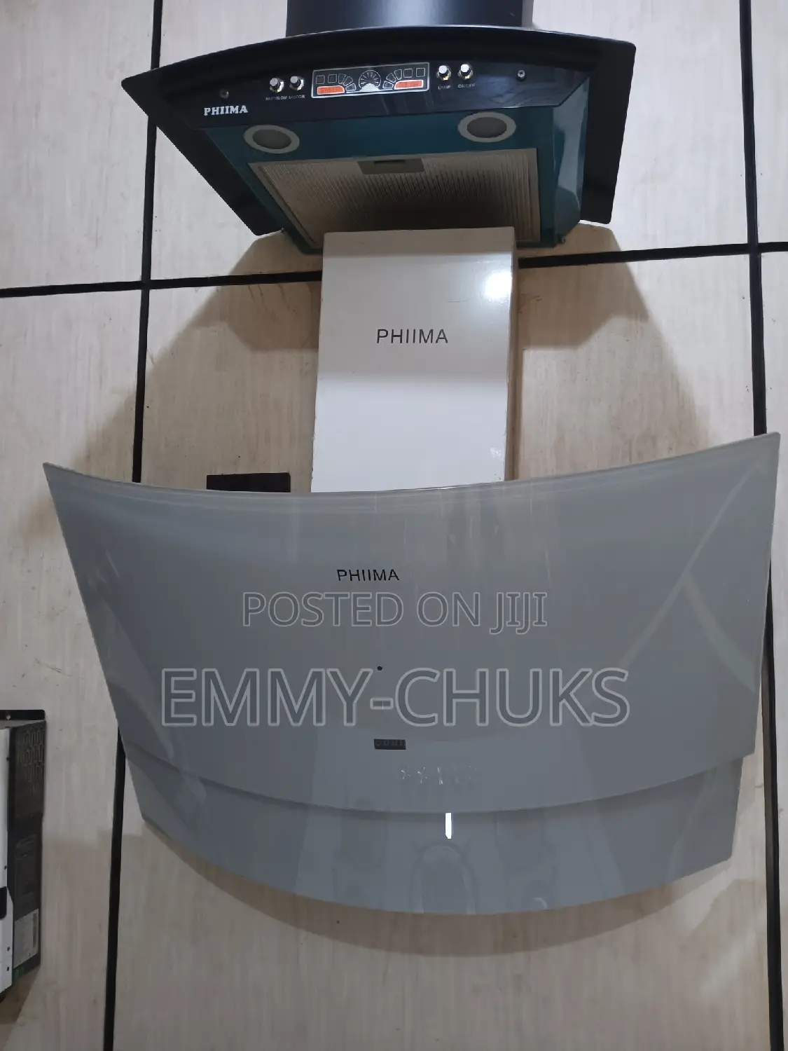 Phima Curved Range Hood Extractor 90cm