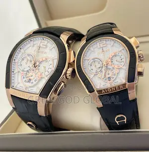 Photo - Aigner Chronograph Male Nd Female Leather Strap Wristwatches