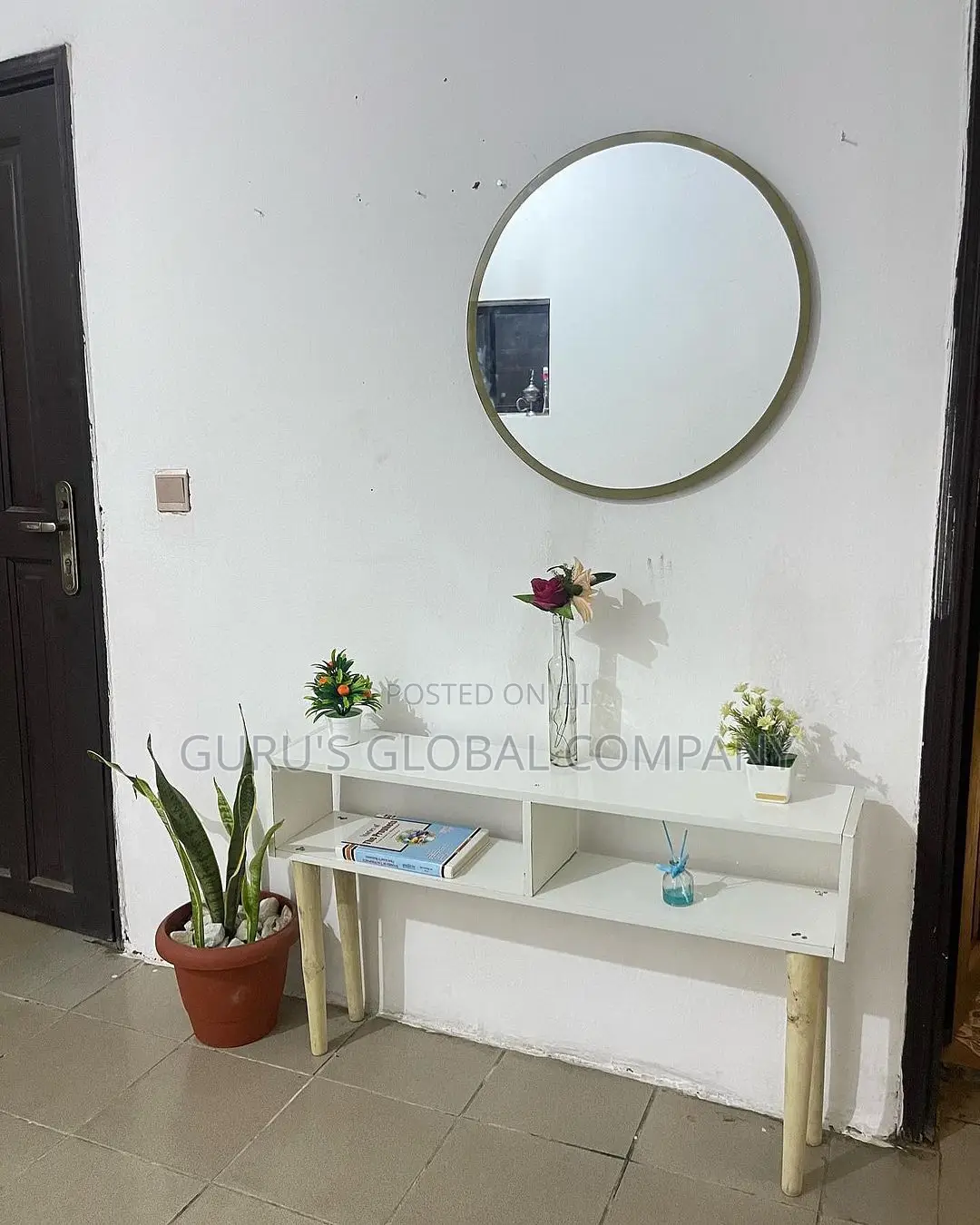 Console With Mirror