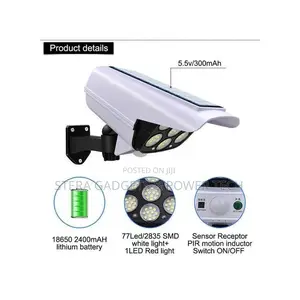 77 Led Solar Motion Sensor Security Light