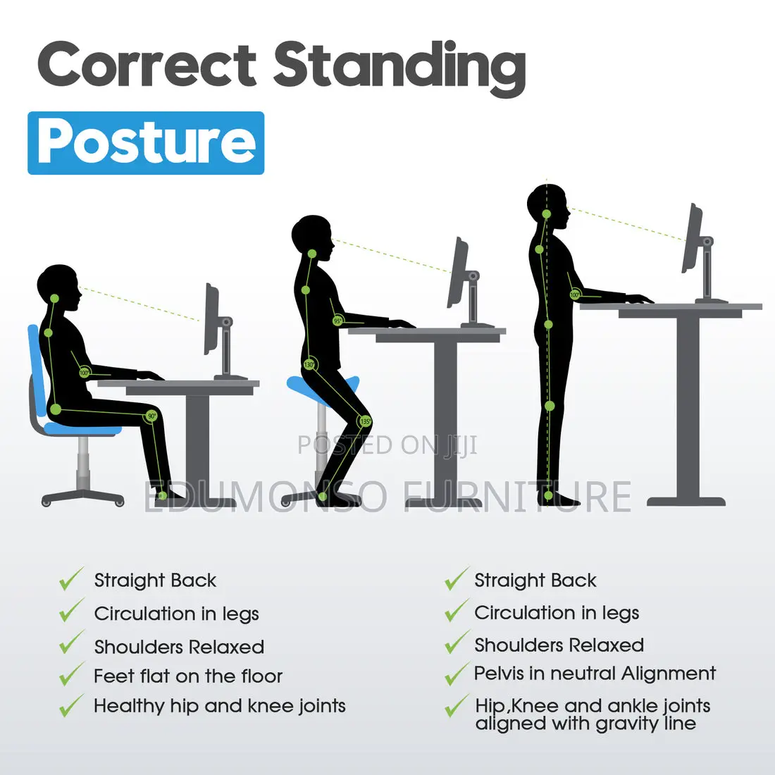 Adjustable Height Electric Standing Desk 160x 60