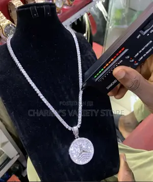 VVS Moissanite Diamond Pendant With Necklaces Set With Gra C