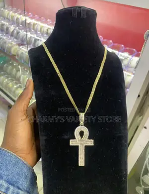 Cross Iced Out Chain Necklace