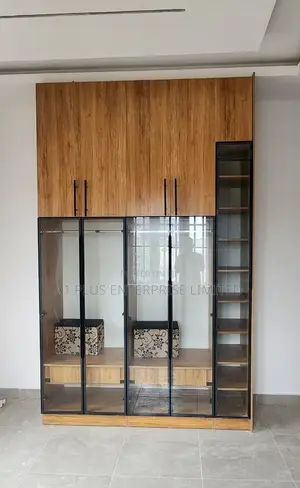 Frameless Glass Wardrobe Cabinet L1800 X H2950