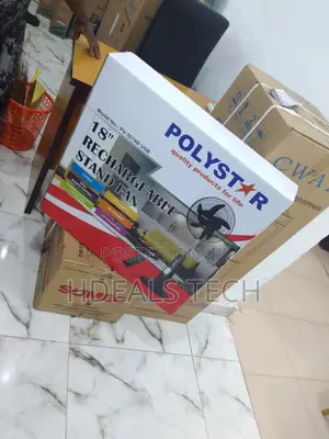 Buy Polystar 18'' Stand Fan Rechargeable 3 Speed Blades Fan