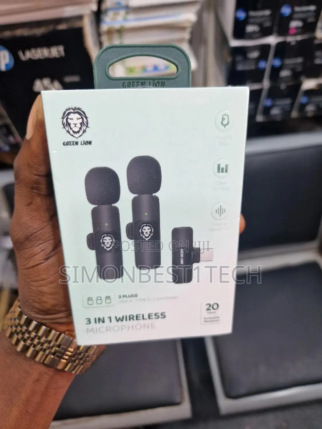 Green Lion Wireless Microphone 3 in 1