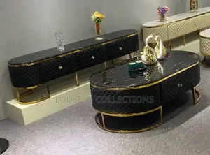 Quality Turkey Set of Marble Top Tv Stand and Centre Table