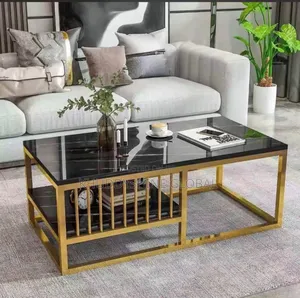 Faux Marble Center Table (Black)
Size: 100cm X 40cm