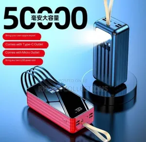 50,000mah Power Bank Powerbank With Torch Light