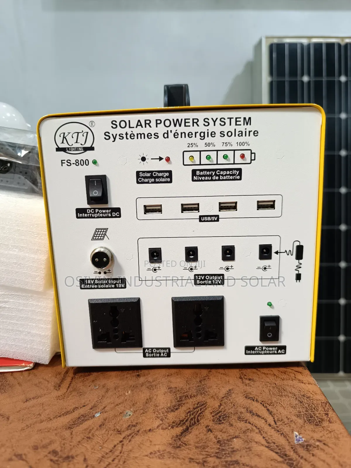 KTJ 800w Solar Generator With 800w Mini Panel