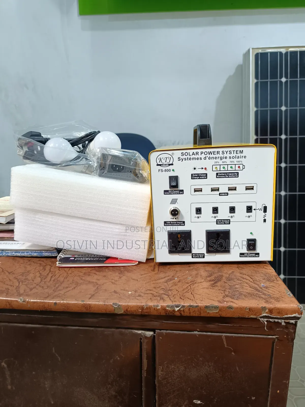 KTJ 800w Solar Generator With 800w Mini Panel