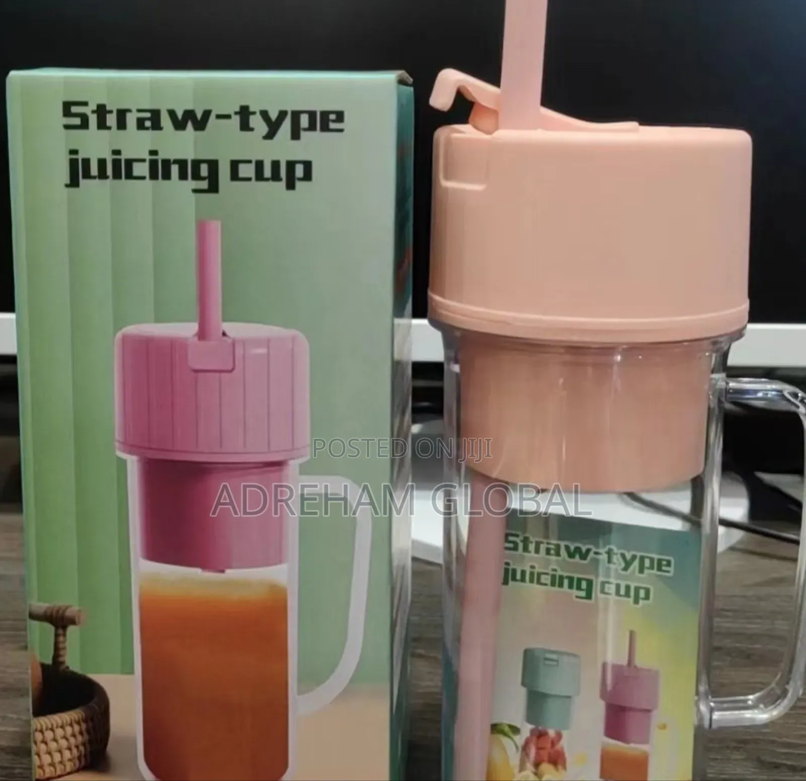500ml Rechargeable Juicer Cup With Straw