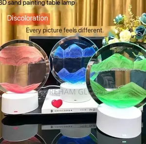 3D Moving/Flowing Quicksand,Table Lamp for Home/Office Decor