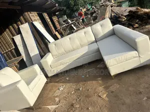 A Standard Leather Sofa