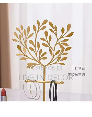 Golden Jewelry Stand