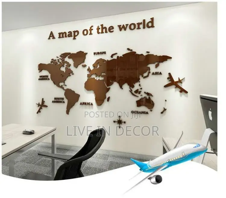 Large World Map Art