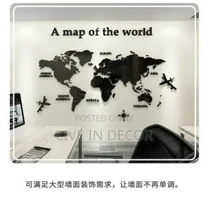 Large World Map Art