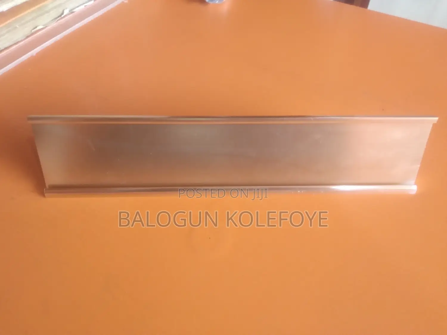 Customised Table Top Name Stand With Biro Holder
