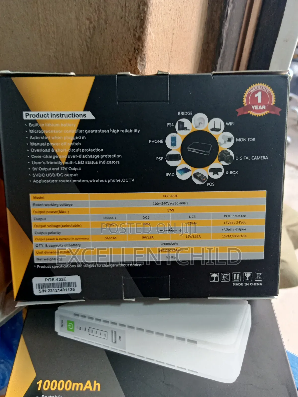 POE-432E Router Power 10,000mah