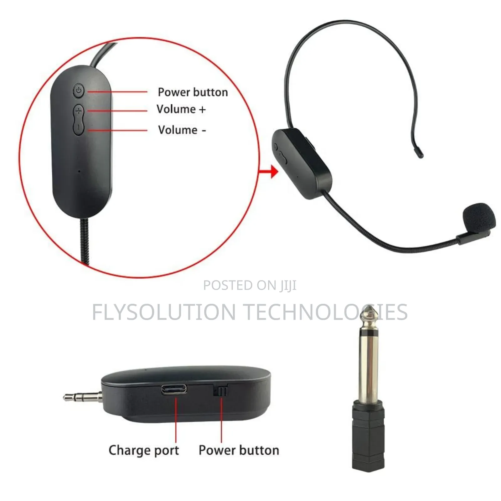 AY-101 Wireless Microphone With Overhead Hook