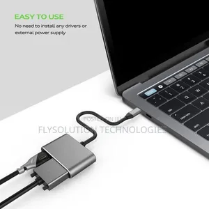 USB-C Type-C to HDMI VGA (Compatible Thunderbolt 3 Port)