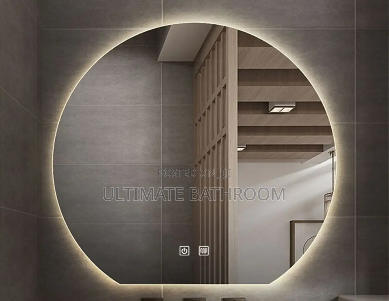Half  3lights Bathroom Mirror