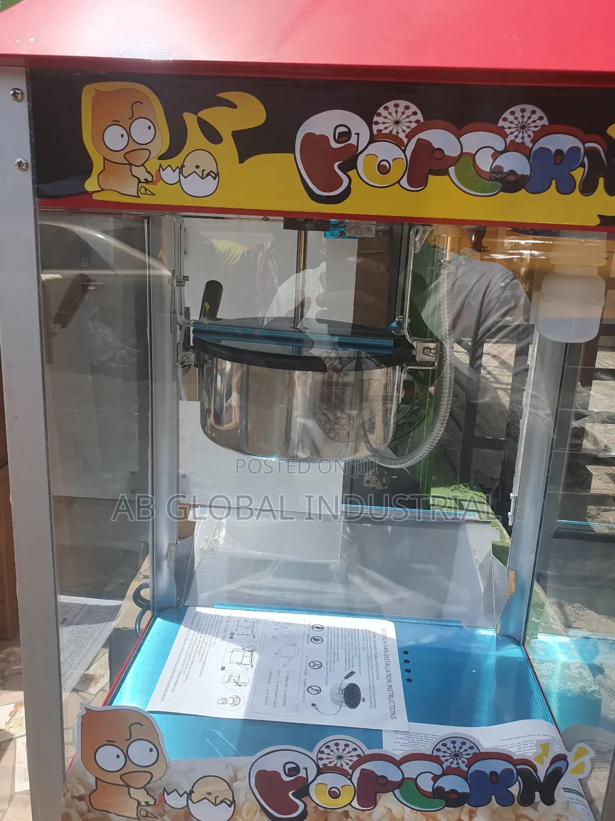 Popcorn Display Warner Machine Maker
